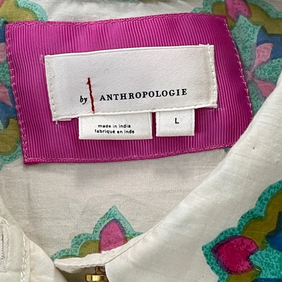 By Anthropologie Mixed Print Buttondown Maxi Dress - Picture 7 of 12